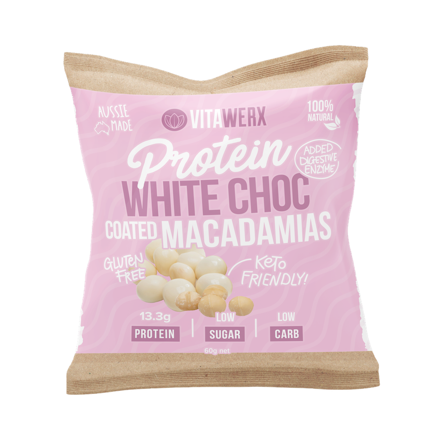 Vitawerx Protein White Chocolate Coated Nuts