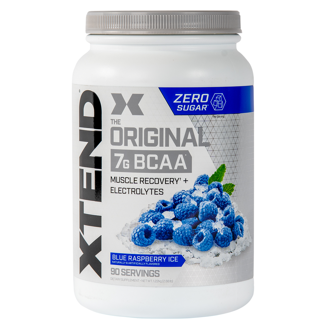 Xtend BCAA's Blue Rasperry Ice Flavour. 90 Servings