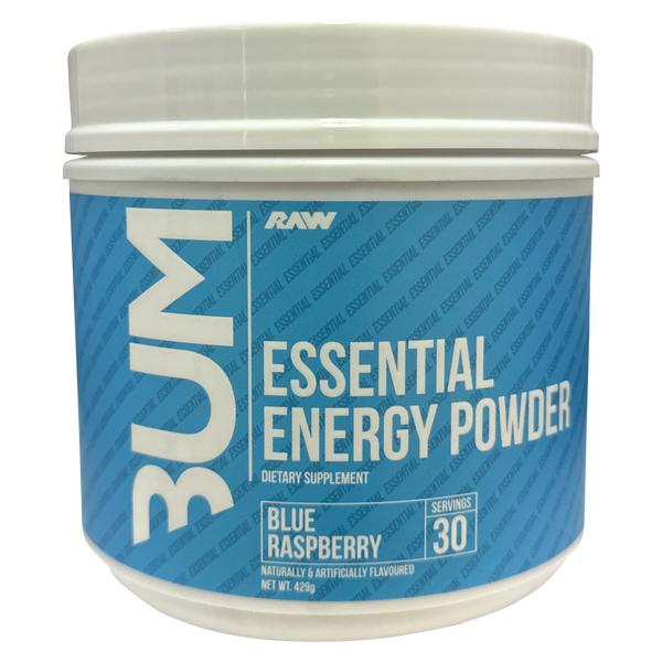 Get Raw Nutrition CBUM Essential Energy Powder Blue Raspberry Flavour, 30 Serves