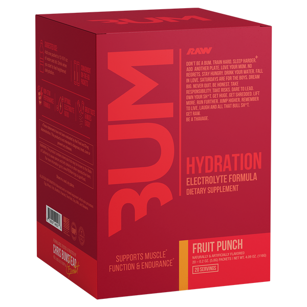 Get Raw Nutrition CBUM Hydration Fruit Punch, 20 Serves