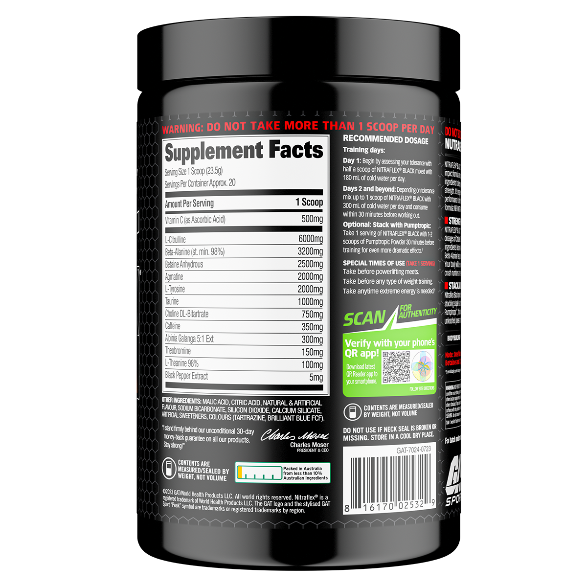Nutritional Information Image