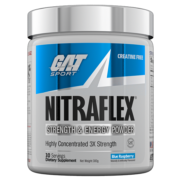 Gat Sport Nitraflex Blue Raspberry Flavour, 30 Serves