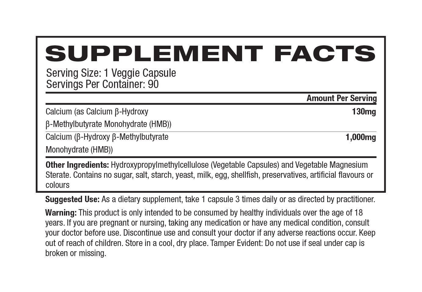 Nutritional Information Image