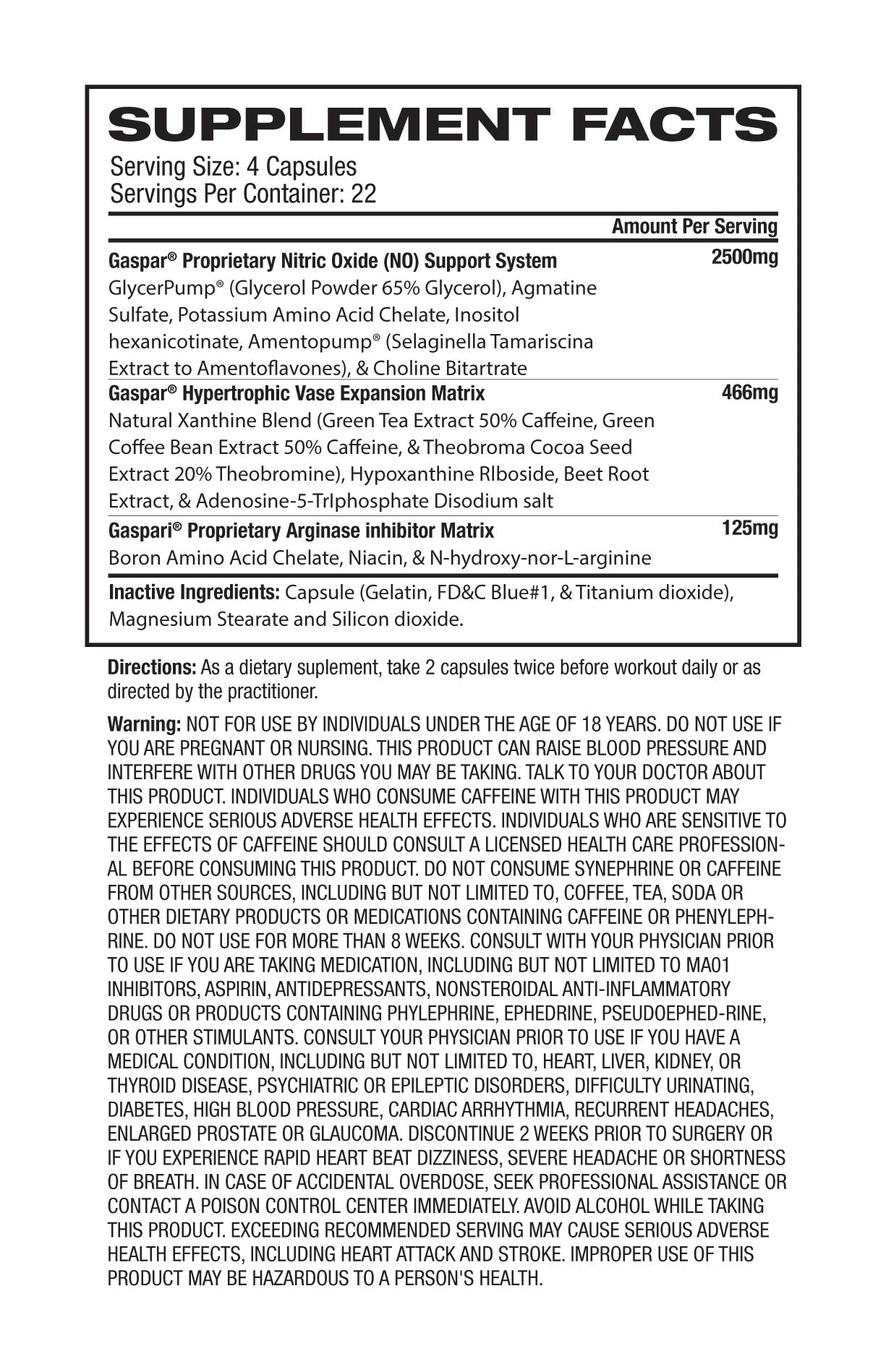 Nutritional Information Image