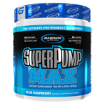 Gaspari Nutrition Super Pump Max Pre Workout Blue Raspberry Flavour. 40 Serves