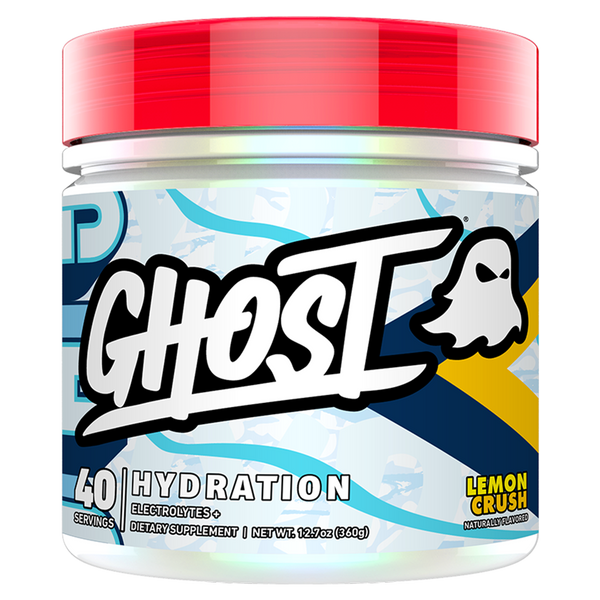 Ghost Hydration Lemon Crush Flavour. 40 Serves Tub