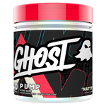Ghost Pump V2 Natty Flavoured Non-Stim Pre Workout. 40 Serve Tub