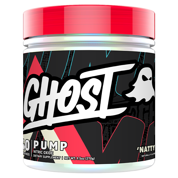 Ghost Pump V2 Natty Flavoured Non-Stim Pre Workout. 40 Serve Tub