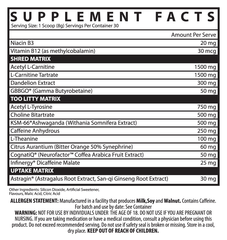 Nutritional Information Image