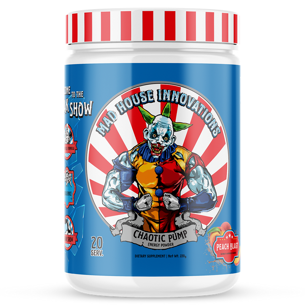 Madhouse Innovations Chaotic Pump Blue Raspberry Pre Workout Tub