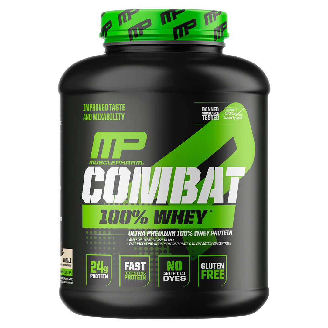 MusclePharm Combat 100% Whey Protein Vanilla 5lb Tub