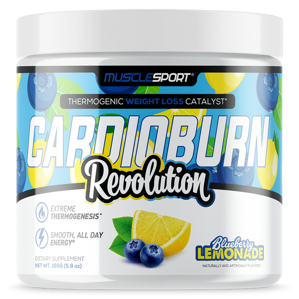 Musclesport Cardio Burn Fat Burner Blueberry Lemonade 165g Tub