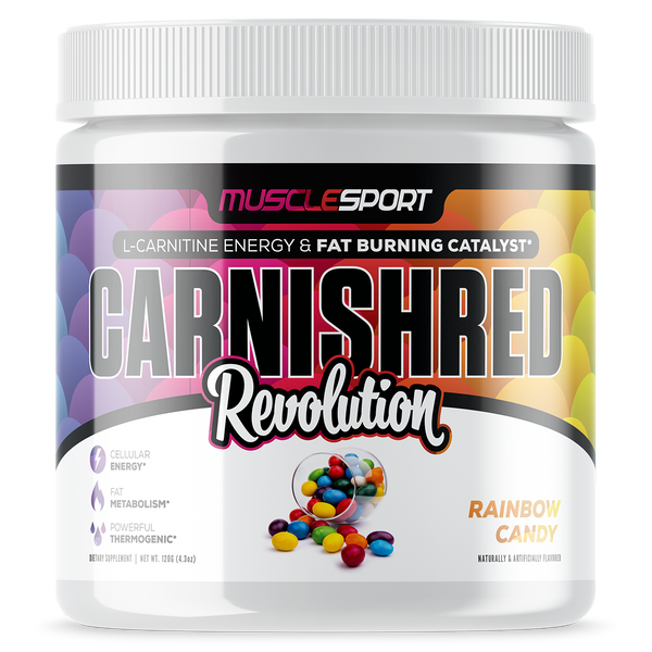 Musclesport Carnishred Fat Burner Rainbow Candy 120g Tub
