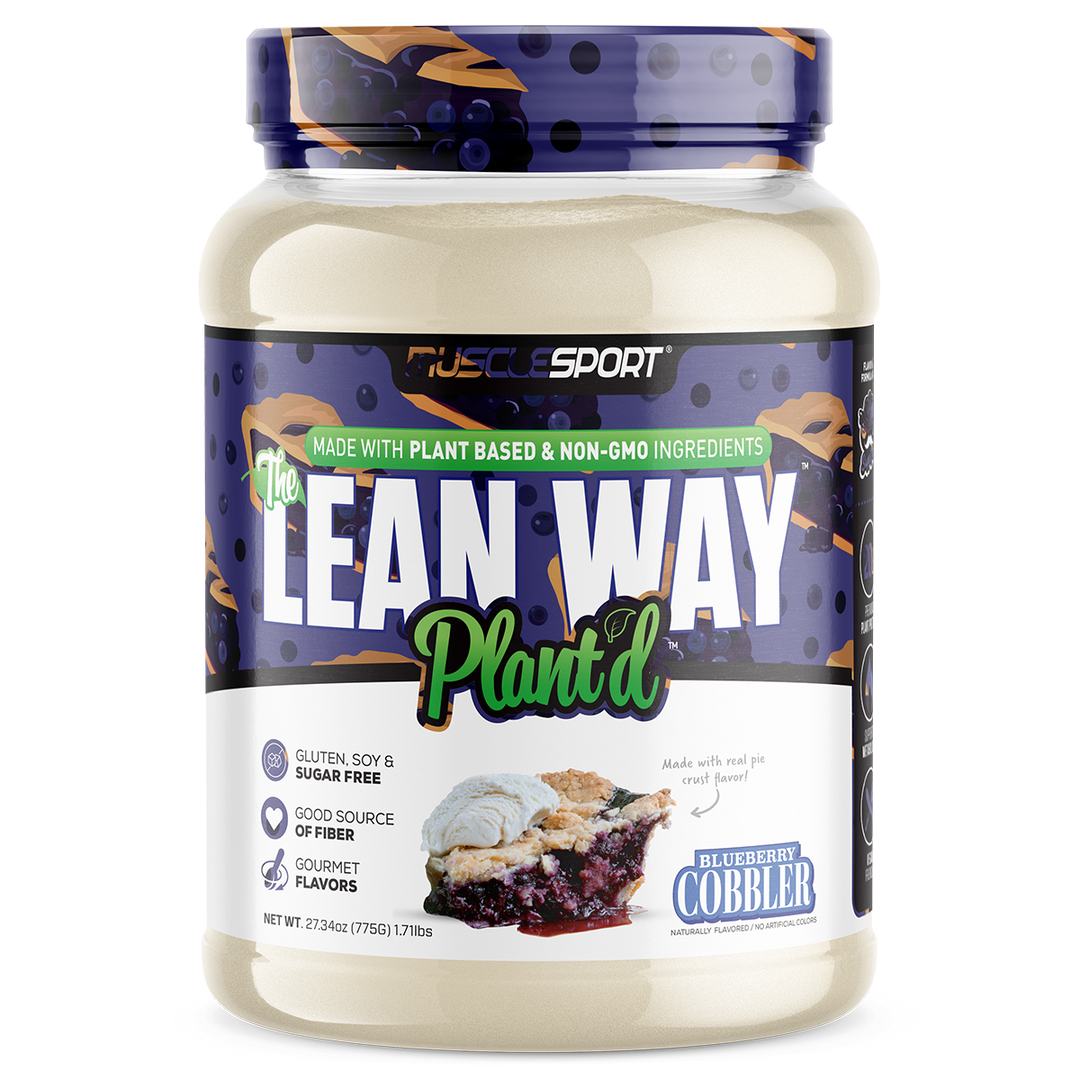 Musclesport The Lean Way Plant'd Protein Blueberry Cobble 2lb Tub