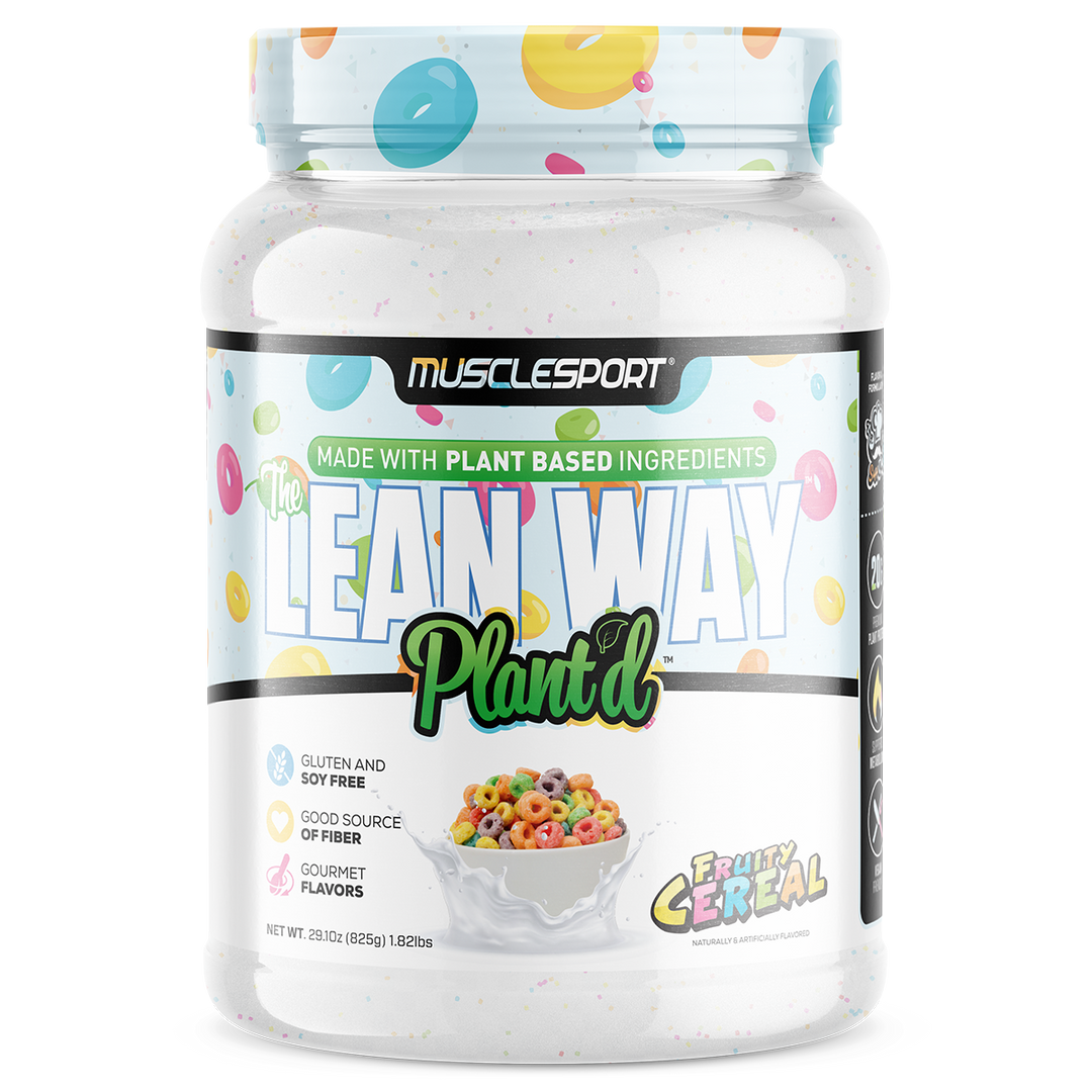 Musclesport The Lean Way Plant'd Protein Fruity Cereal 2lb Tub