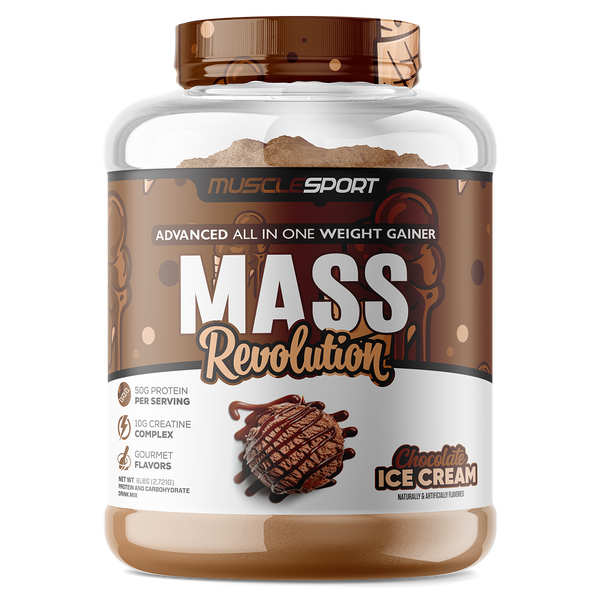 Musclesport Mass Revolution Mass Gainer Chocolate 6lb Tub