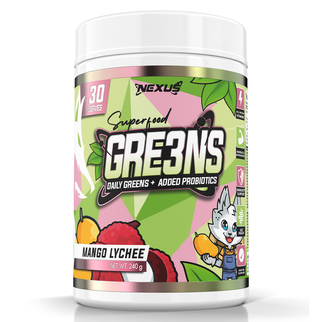 Nexus Super Greens Mango Lychee 30 Serves Tub