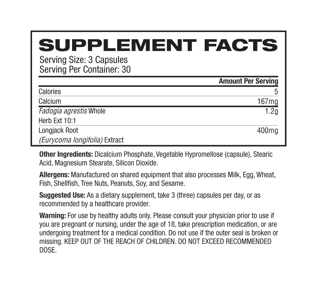 Nutritional Information Image