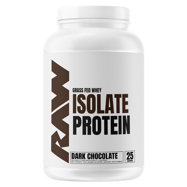 Raw Grass Fed Whey Isolate Protein Dark Chocolate Flavour 25 Serves