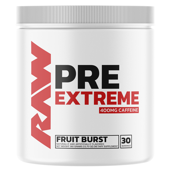Raw Pre Extreme Fruit Burst Flavoured Pre Workout 30 Serves