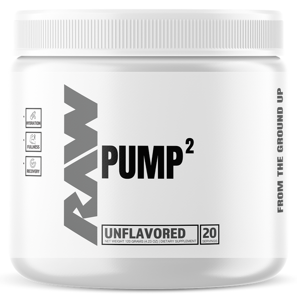 Raw Pump Squared Unflavoured Non-Stimulant Pre Workout 20 Serves