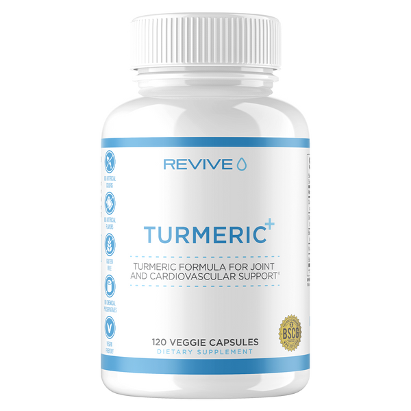 Revive Tumeric+, for Joint and Cardiovascular Support. 120 Capsules
