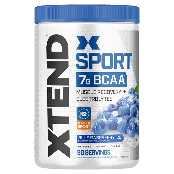 Xtend Sport Blue Raspberry Ice Flavour. 30 Serves